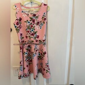 Floral Pink Kids sleeveless Dress girls size 8 by Jenna & Jessie